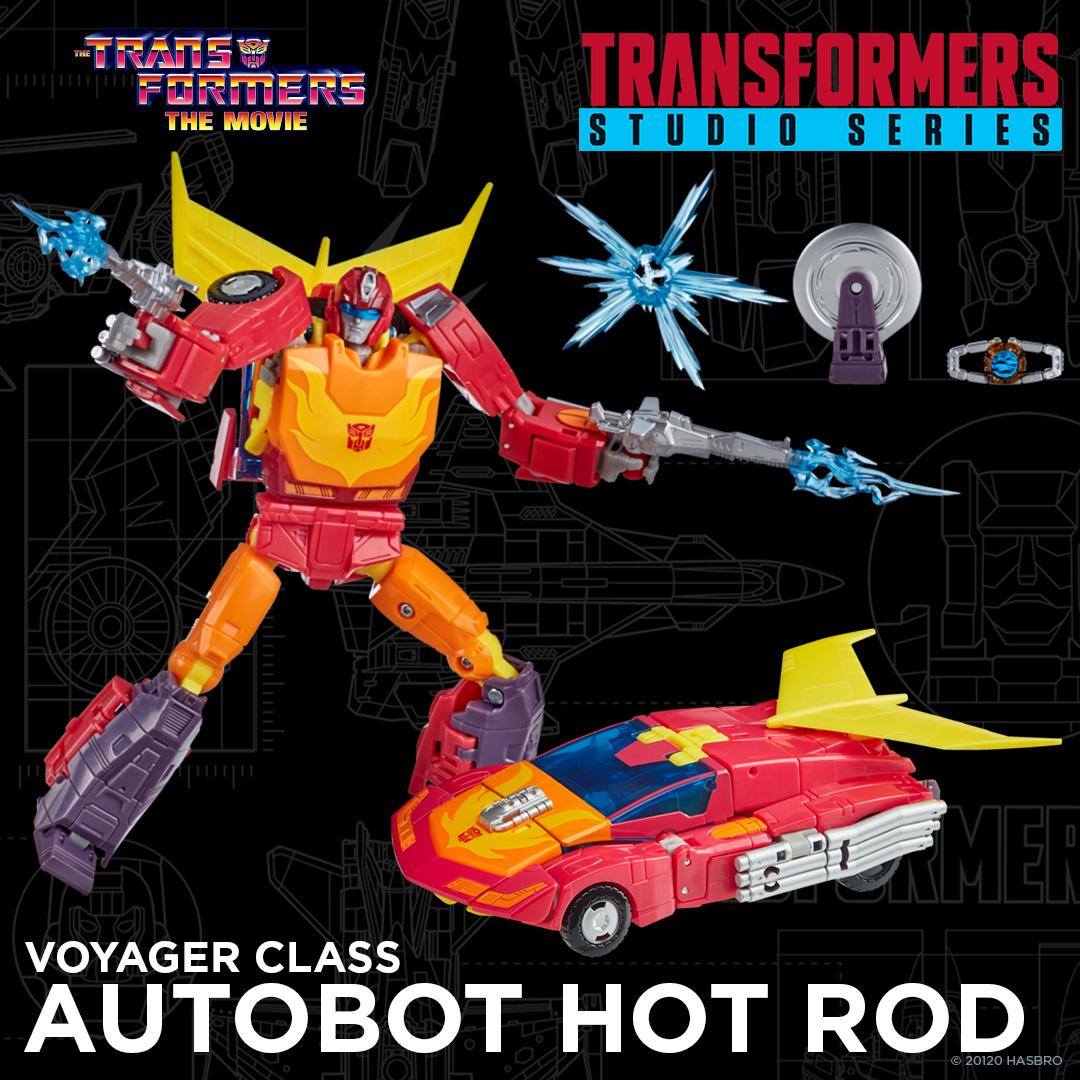 Transformers Toys Studio Series 86 Voyager Class The The Movie 1986 Autobot  Hot Rod Action Figure - Ages 8 and Up, 6.5-inch, Red