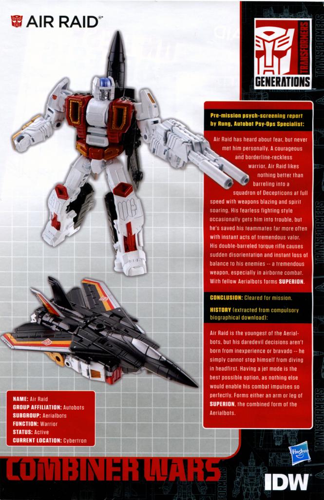 "Generations" Combiner Wars Air Raid Toy Review | Ben's World of ...