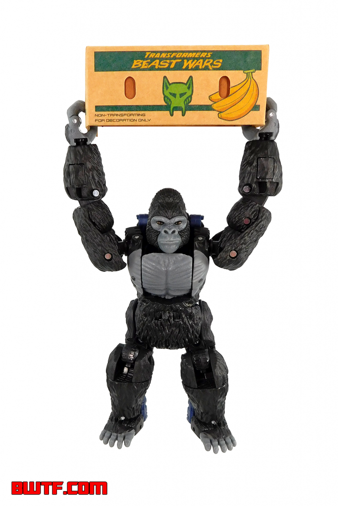 With "banana box" included with "Masterpiece" Optimus Primal