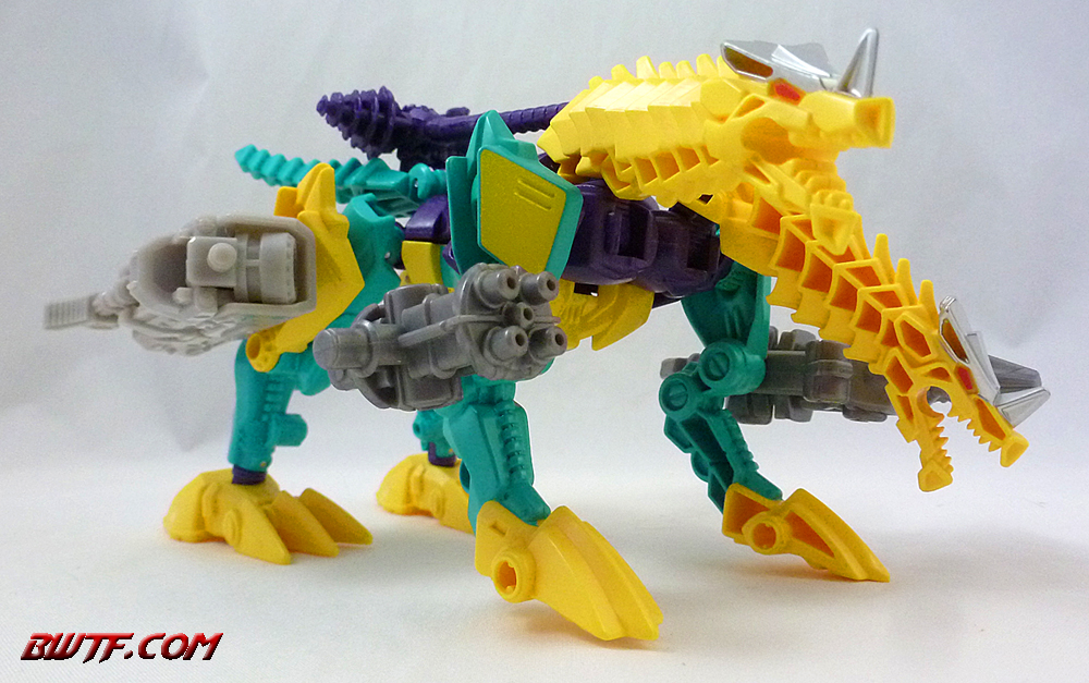 "Beast Mode with extra weapons attached"