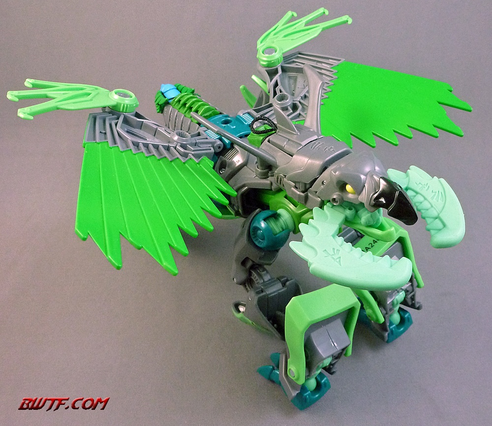 "Beast Mode with Blackbeak facing backward"