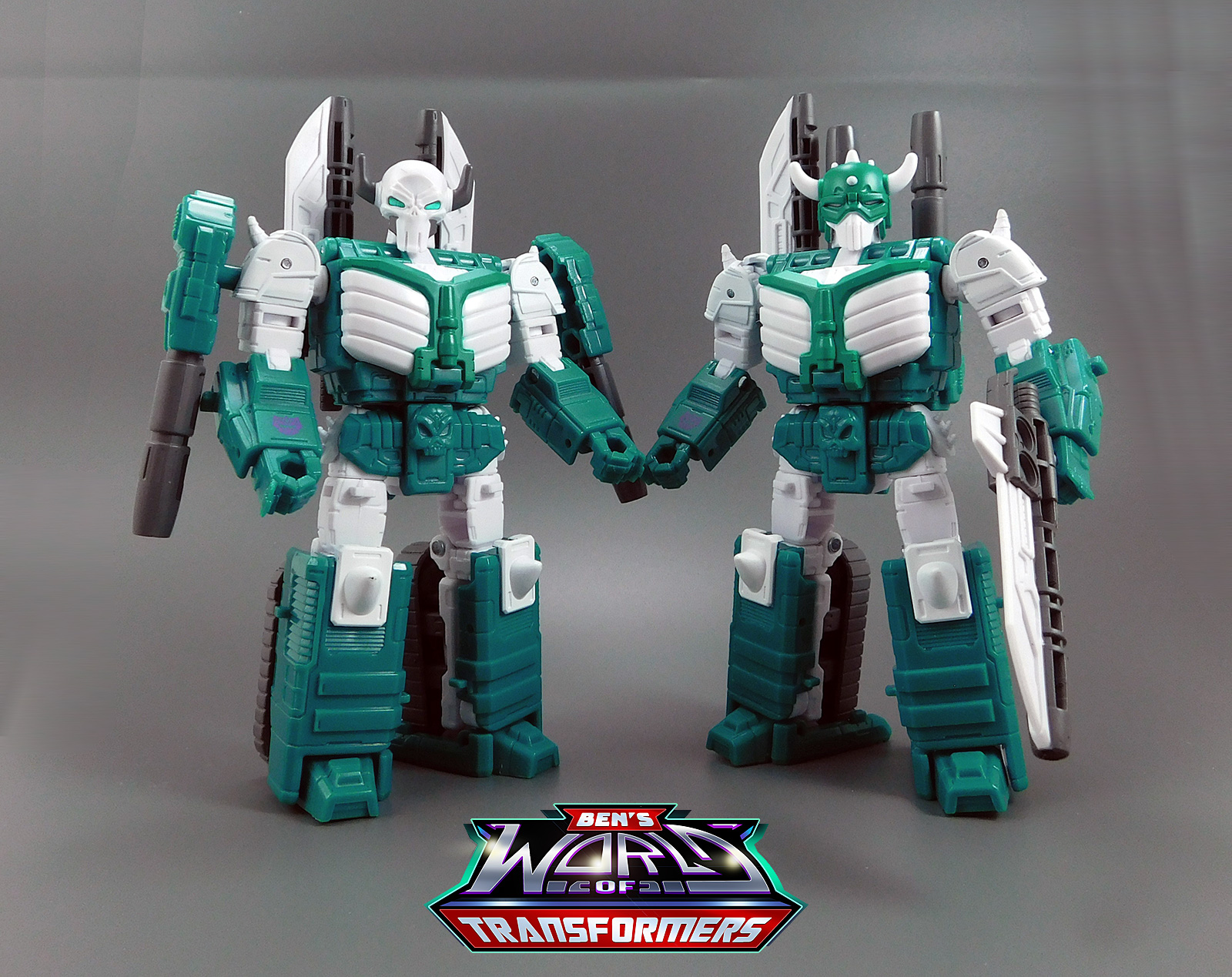 G2 Universe Cybertronian Troopers (both heads featured)