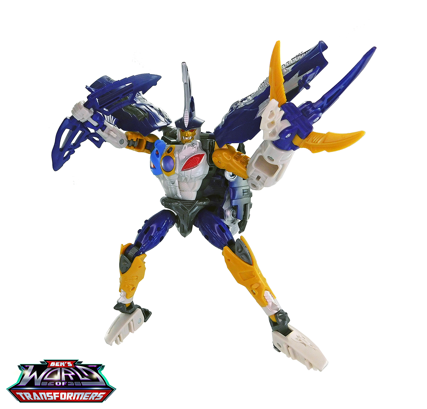 "Robot Mode (Holding Fin Blades)"