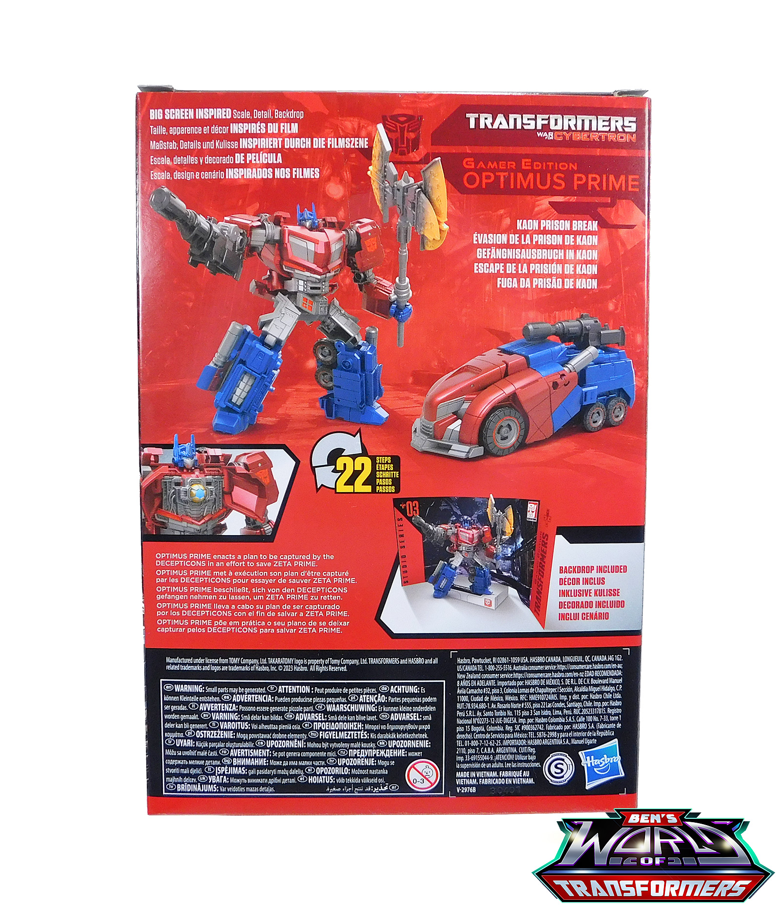 Transformers Prime TV Series Optimus Prime /reprint/hand 