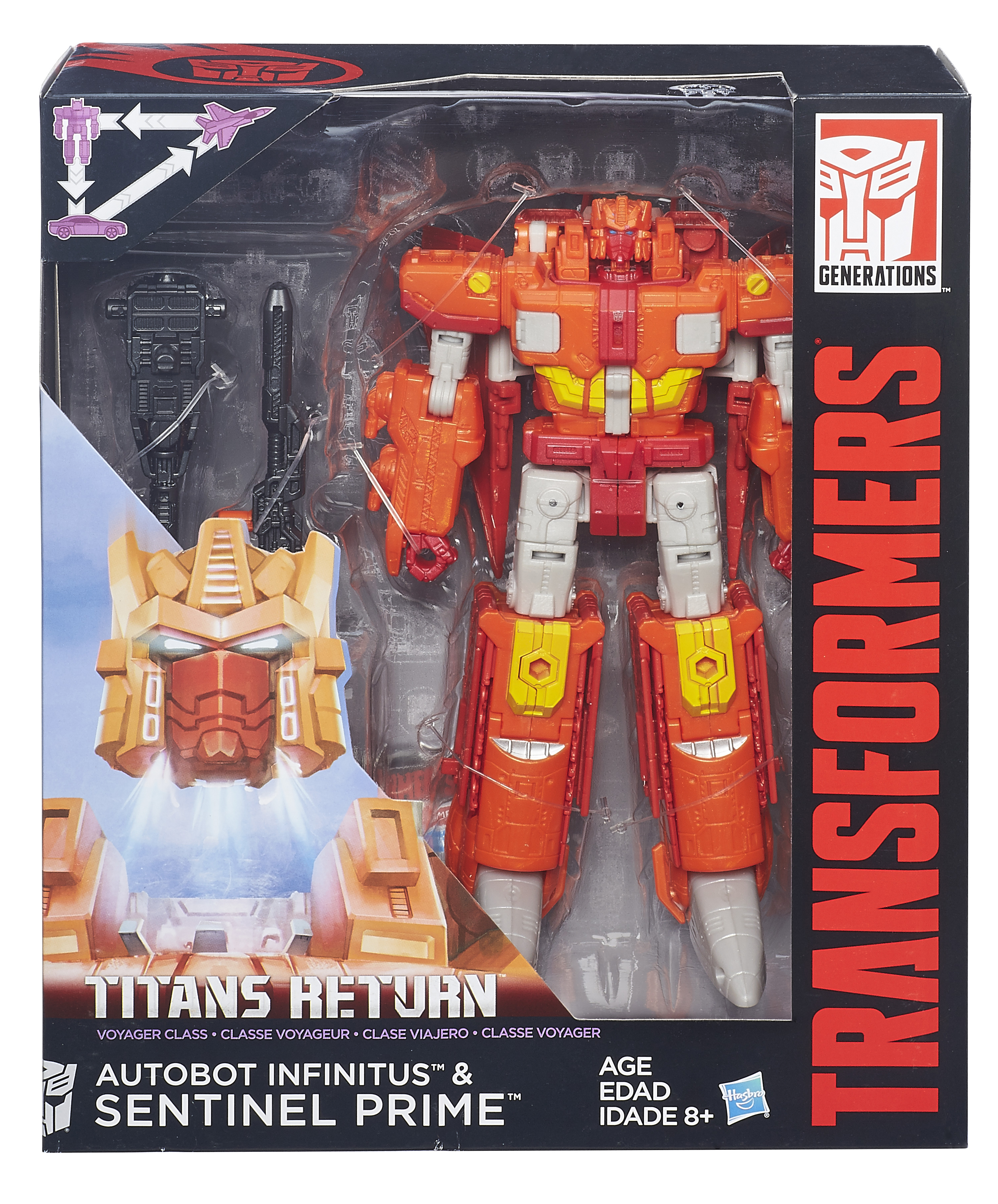 Transformers Titans Return Sentinel Prime Headmaster Infinitus Voyager class New 